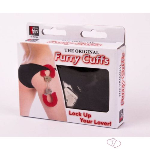 Plüss bilincsek - fekete - Fetish eszközök