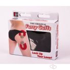 Plüss bilincsek - fekete - Fetish eszközök