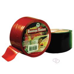 Bondage Ribbon 5cm/18mtr black - Fetish eszközök