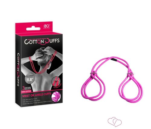 Cotton Cuffs Pink - Fetish eszközök