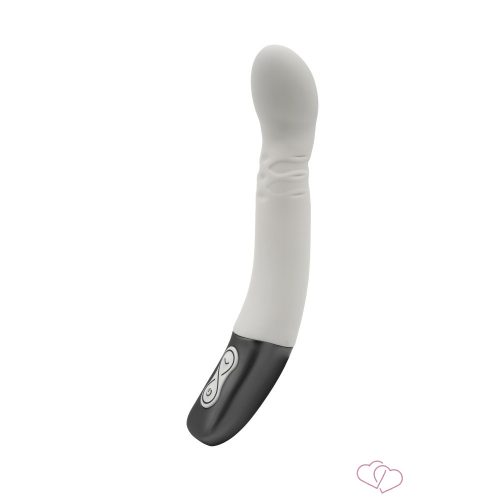 TITANZ 8" SILICONE RECHARGEABLE VIBRATOR IN IVORY WHITE_B15O25_4 - 5