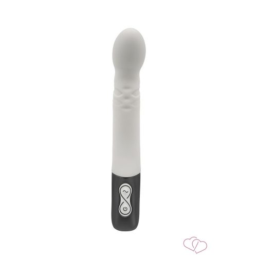 TITANZ 8" SILICONE RECHARGEABLE VIBRATOR IN IVORY WHITE_B15O25_4 - 6