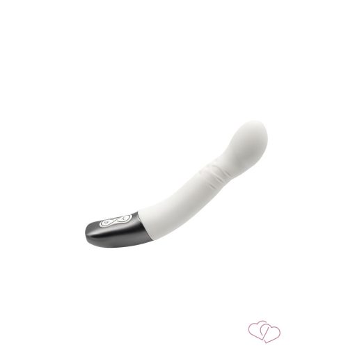TITANZ 8" SILICONE RECHARGEABLE VIBRATOR IN IVORY WHITE_B15O25_4 - 11