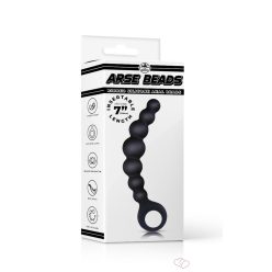 Arse Beads 7" Ribbed Silicone Anal Beads I - Anális termékek