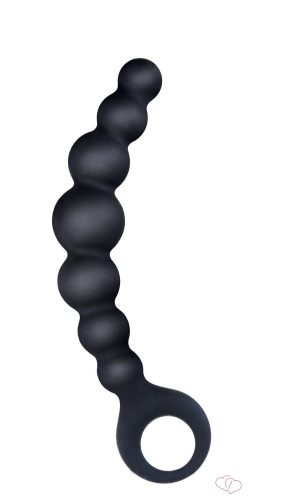 Arse Beads 7" Ribbed Silicone Anal Beads I - Anális termékek