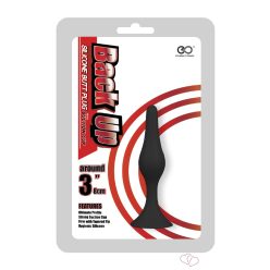 Back Up 3" Silicone Butt Plug w/Suction Cup I - Anális termékek