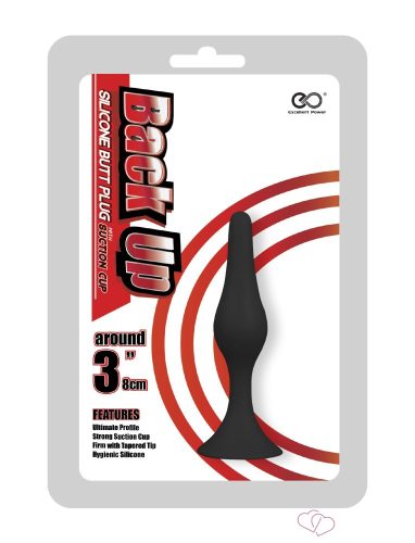 Back Up 3" Silicone Butt Plug w/Suction Cup I - Anális termékek