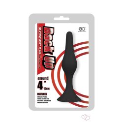 Back Up 4" Silicone Butt Plug w/Suction Cup II - Anális termékek
