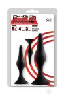Back Up 3",4",5.5" Silicone Butt Plug w/Suction Cup (3pcs in 1 Kit Set) - Anális termékek