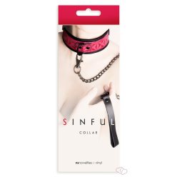 Sinful Collar Pink - Fetish eszközök