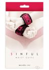 Sinful Wrist Cuffs Pink - Fetish eszközök