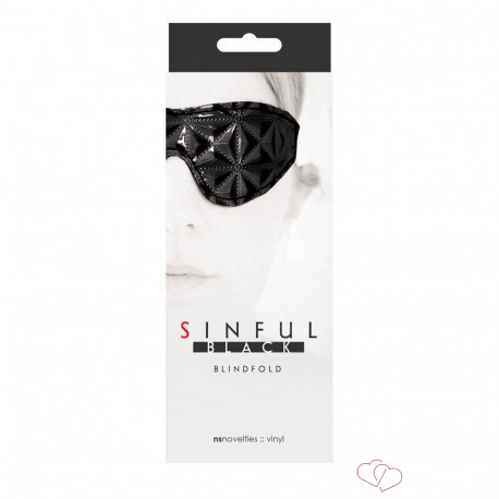 Sinful Blindfold Black - Fetish eszközök