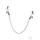 Alligator Nipple Clamps  Silver - 4