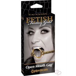 Fetish Fantasy Gold Open Mouth Gag - OUTLET