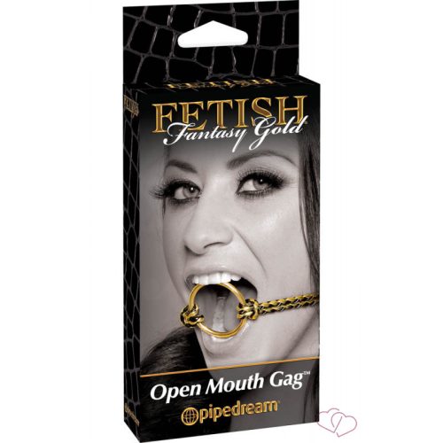 Fetish Fantasy Gold Open Mouth Gag - OUTLET