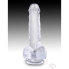 6" with balls Clear