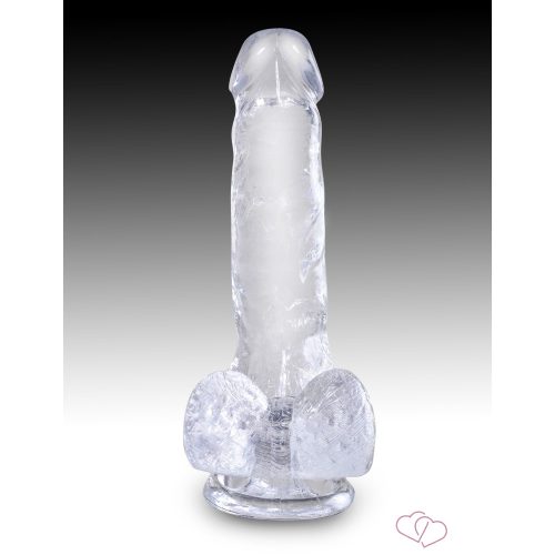 6" with balls Clear