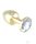 Rimba gold metal small butt plug - fehér kristály - Anális termékek