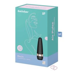 Satisfyer Pro 3 - vízálló, akkus csiklóizgató vibrátor (fekete) - Vibrátorok
