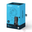 Satisfyer Men - akkus, extra erős makk vibrátor (fekete) - Férfi termékek