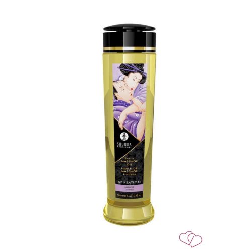 EROTIC MASSAGE OIL 240 ml / 8 oz LAVENDER - Masszázsolajok